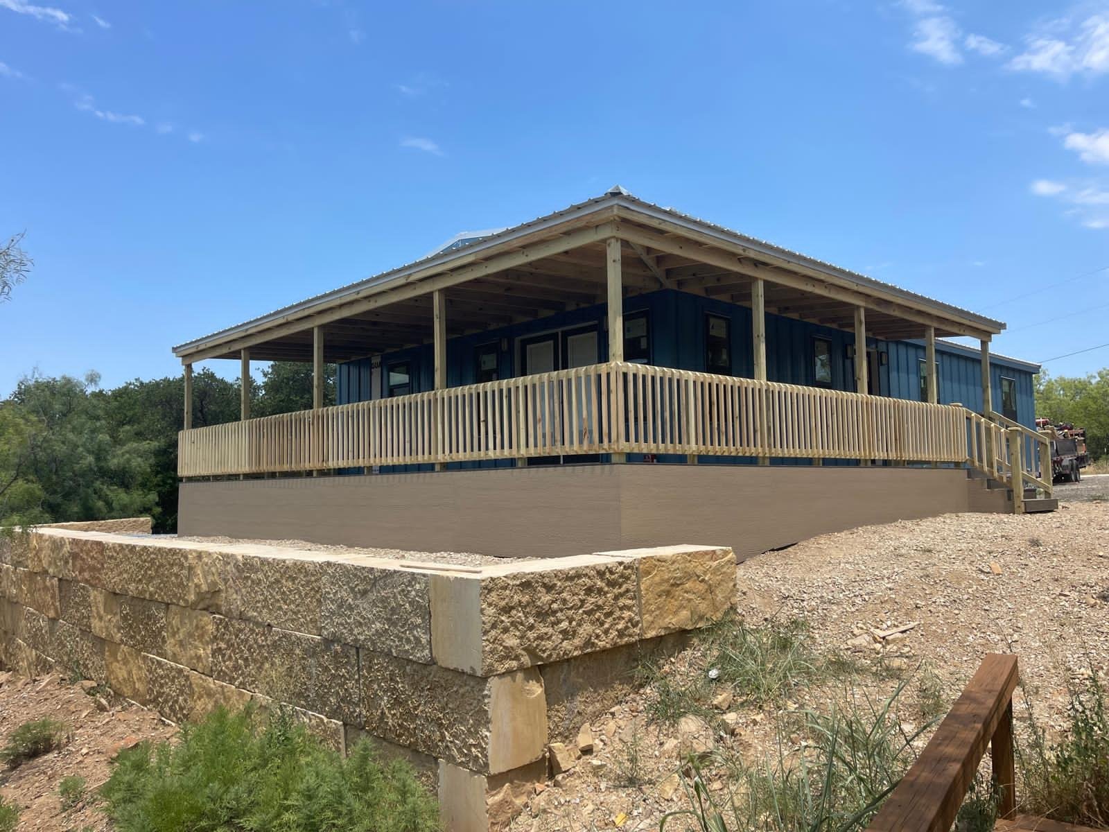 Spacious functional residential deck