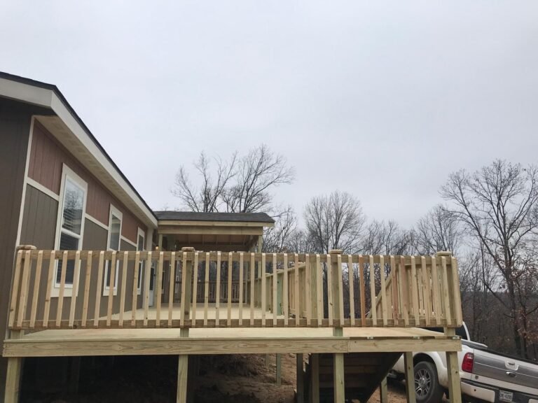 Multi-level deck with ramp